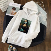 Mona Lisa with mask Art Lover Hoodie